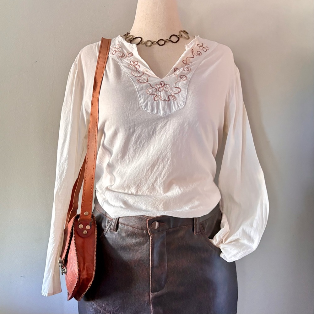 Lightweight boho long sleeve blouse